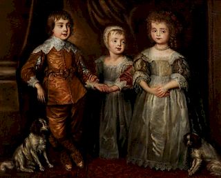 THE CHILDREN OF KING CHARLES I,  AFTER VAN DYCK
