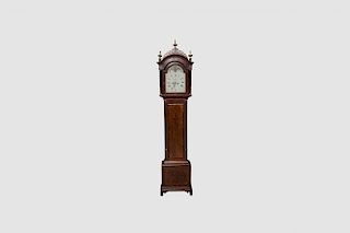 Rare Simon Willard Mahogany Inlaid Tall Case Clock