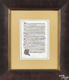 Two Illuminated manuscript pages
