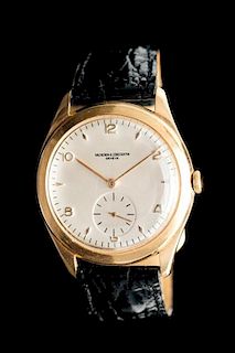 An 18 Karat Rose Gold Wristwatch, Vacheron & Constantin, Circa 1950,