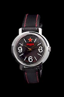 A Stainless Steel Mechanical Wristwatch, BPEMR, Russian,