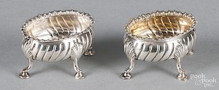 Pair of Georgian silver salts, 1767-1768