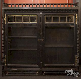 Aesthetic period ebonized bookcase