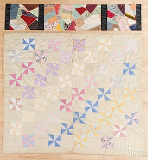Pieced quilt, mid 20th c.
