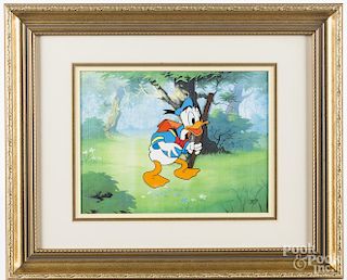 Walt Disney cel painting of Donald Duck
