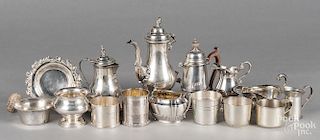 Sterling silver tablewares, 73 ozt.