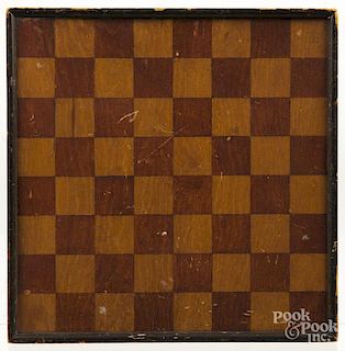 Painted checkerboard, early 20th c.