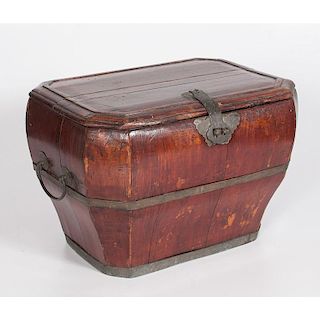 Chinese Bombé Wooden Box