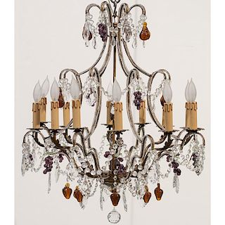 Chandelier with Glass Fruit