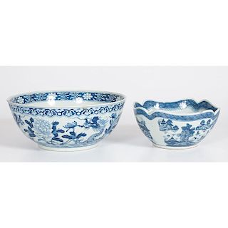 Chinese Porcelain Punch Bowl, Plus