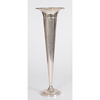 Sterling Weighted Trumpet Vase