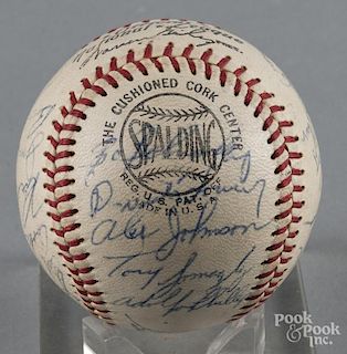 1965 Philadelphia Phillies team signed baseball