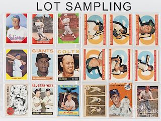 Large group of vintage baseball cards