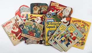 Group of childrens Christmas books.
