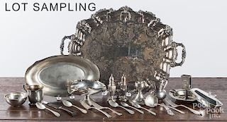 Group of miscellaneous sterling and silver plate