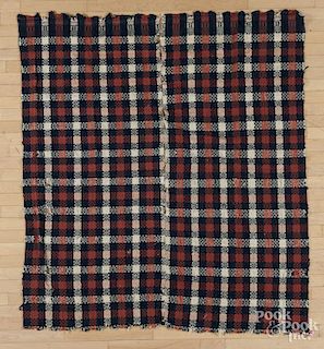Three American coverlets, one dated 1846.