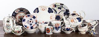 Collection of Gaudy Welsh porcelain.