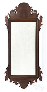 Chippendale style mahogany mirror, late 19th c.