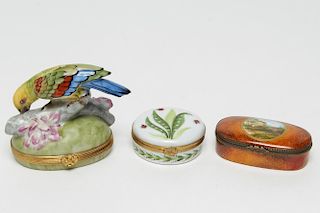 Limoges Porcelain Pillboxes inc. Tiffany & Co., 3