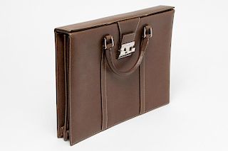 Pineider Briefcase, Italian Calfskin Leather
