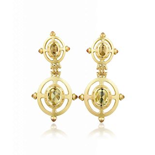 Paul Morelli Citrine and Gold Earrings