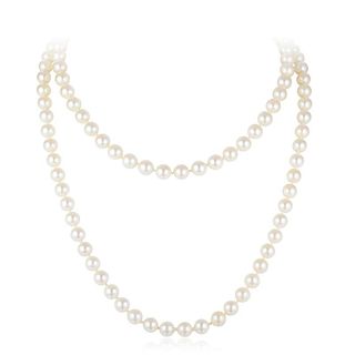 An Opera Length Pearl Necklace