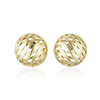 A Pair of Gold Dome Earrings