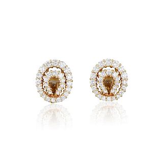 Tiffany & Co. Diamond and Gold Earrings