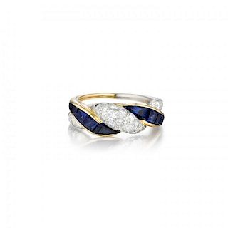 Oscar Heyman Sapphire and Diamond Ring