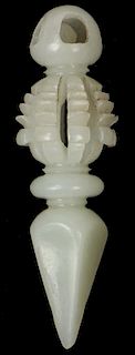 Chinese Carved Jade Talisman