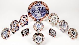 Estate Collection of Imari Porcelain (11 Items).