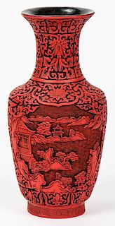 Chinese Cinabar Vase