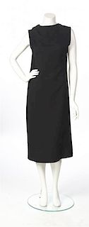 A Christian Dior Black Crepe Dress,