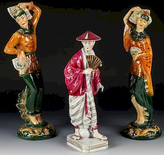 3 Asian Style Porcelain Figures
