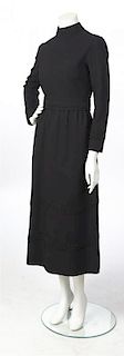 A Givenchy Black Wool Dress,