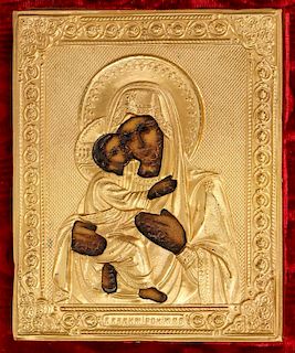 Fine Russian Mother of God Icon