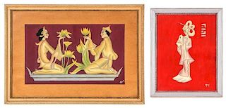 Gustave Kaitz (American, 1913-1992) Two Original Works