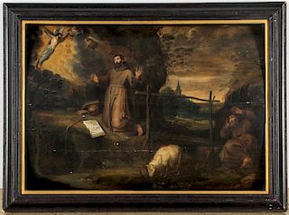 Manner of Sir Peter Paul Rubens "St. Francis of Assisi Receiving the Stigma"