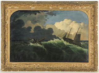 Manner of Joseph Rusling Meeker (1827-1889) Shipwreck