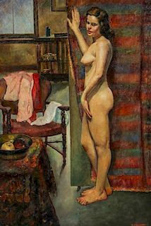 Harry James Oshiver (1888-1974) Standing Nude