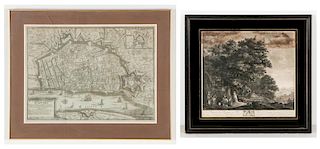 2 Antique French Engravings