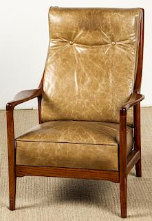 Vintage Danish Modern Recliner Chair