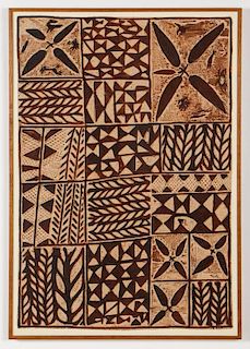 Vintage Tapa Cloth from Fiji