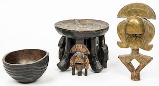 Mixed Ethnographic Lot with Kota Reliquary Figure