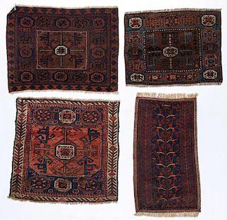 4 Antique Beluch Small Rugs