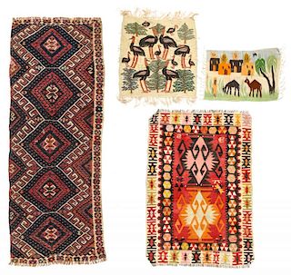 4 Old Turkish and Egyptian Kilims/Tapestries