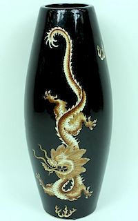Contemporary, Chinese, Porcelain, Dragon Vase