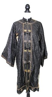 Japanese, Silk Embroidered Robe