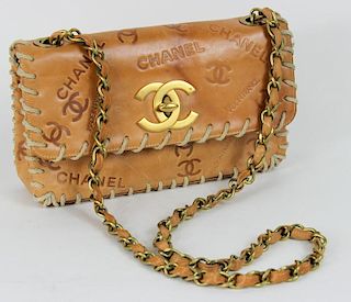 Chanel Paris Brown Leather Unique Bag