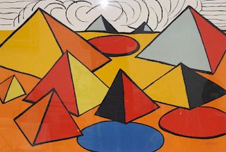 Alexander Calder (American 1898-1976) "Pyramids"